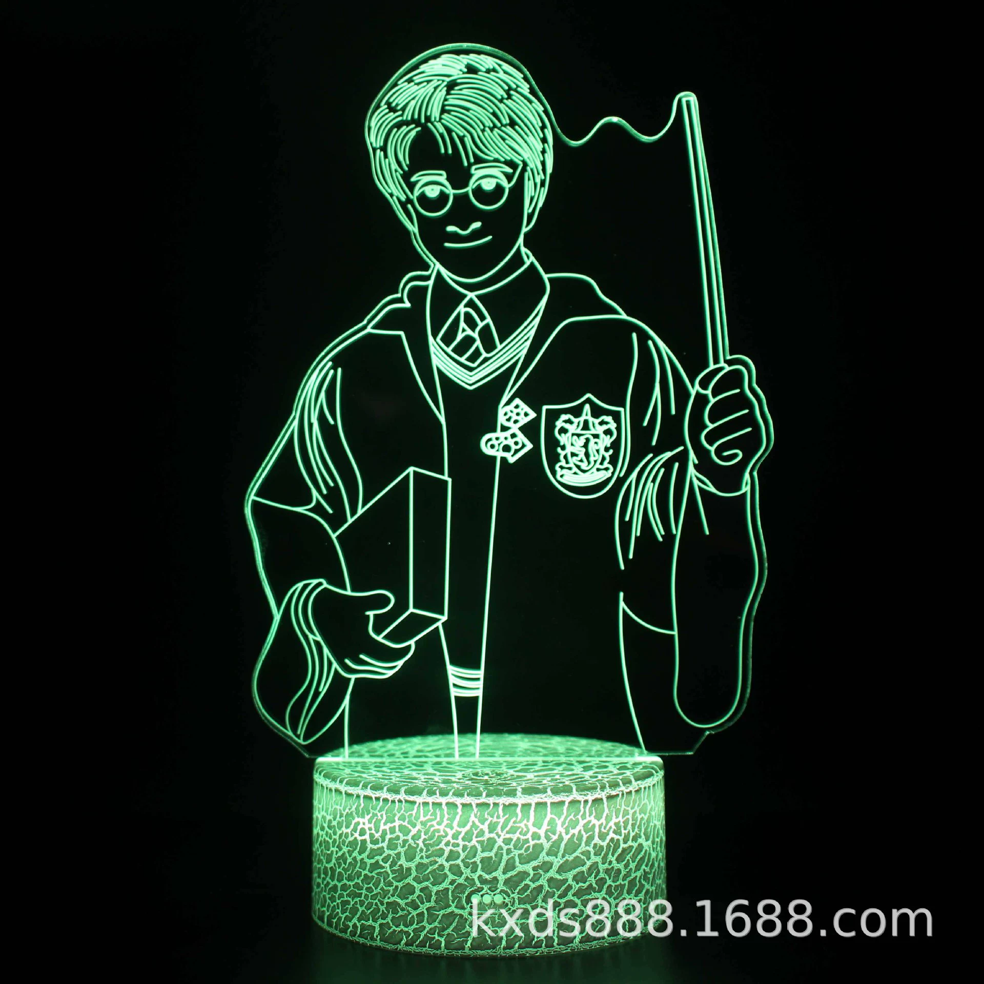 Creative LED night light, touch table lamp, (跨境贸易), 3D, дистанционное управление