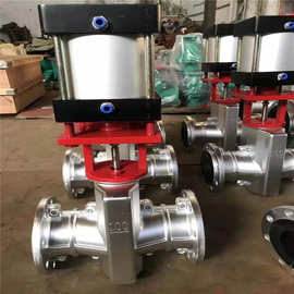 GJ641X-10L 气动法兰软密封铝合金胶管阀图片