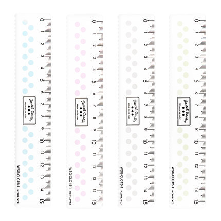 Japonés kokuyo reputación nacional color luz galletas 15/20cm pies simple fresco Doble escala estudiante papelería onda