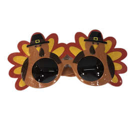 火鸡造型眼镜 感恩节装扮道具用品 派对搞怪眼镜化妆服饰道具化