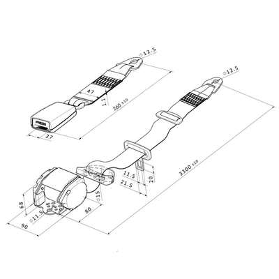 Belt Automatic Retractable Safety – Car seat belt
