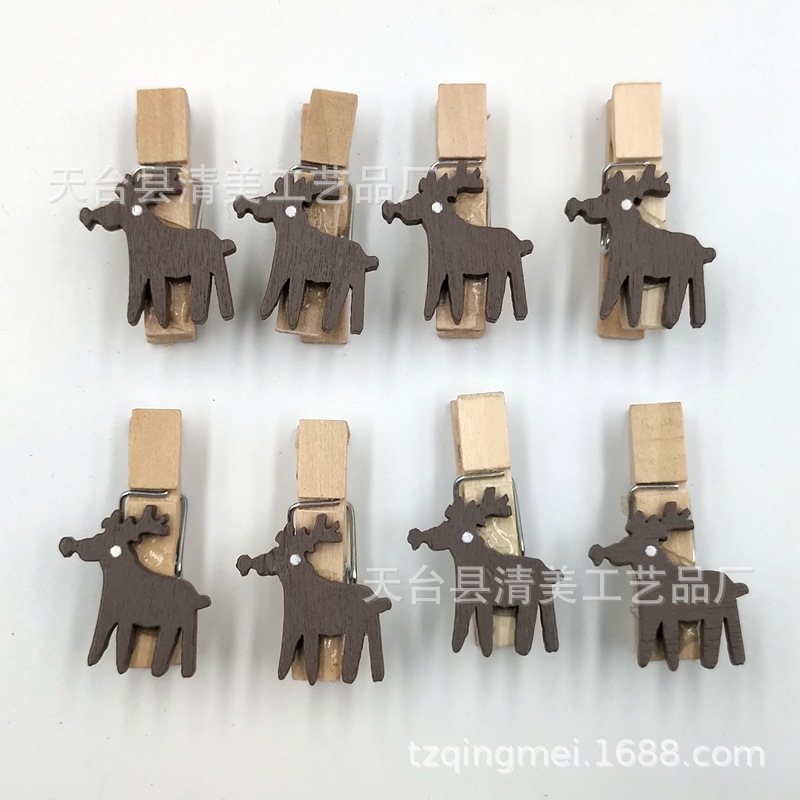 3,5 cm clip de madera mini clip de foto de madera/clip de foto pequeño de madera 25 piezas en un paquete
