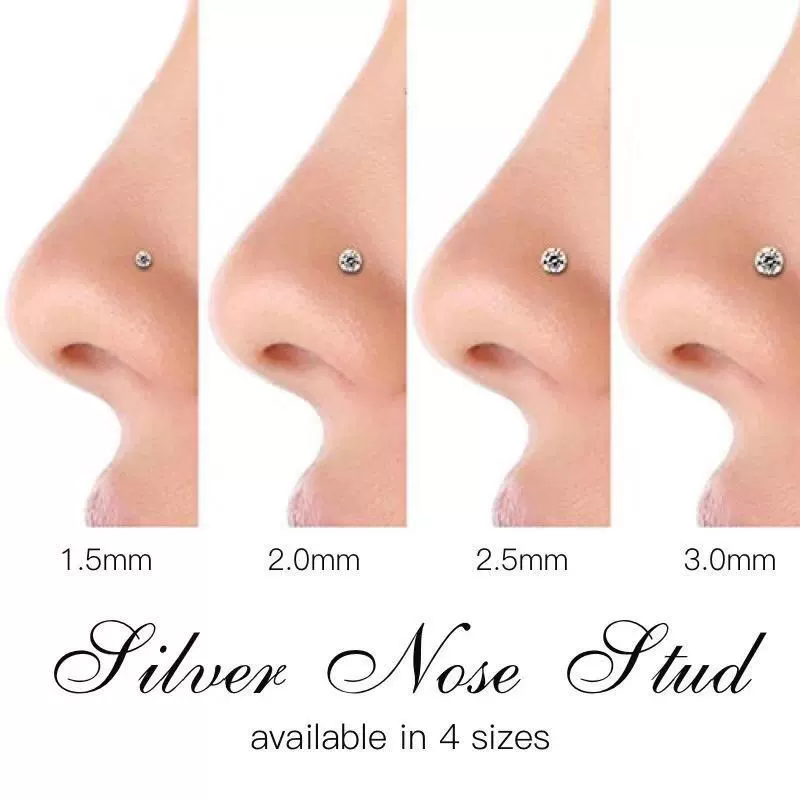Nose piercing stainless steel, zirconium, Amazon, European style