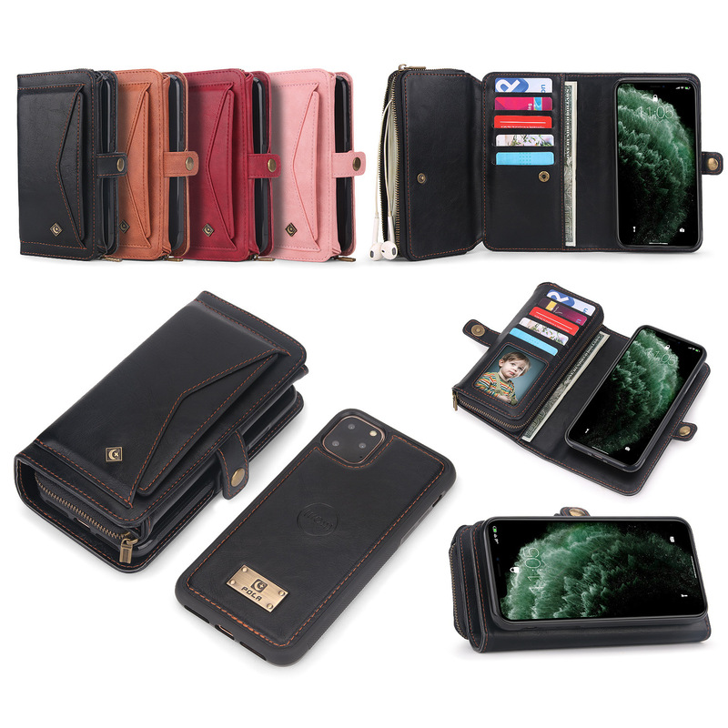 Cross-border application iPhone15 mobile phone three-fold zipper wallet 16Pro multi-functional magnetic zipper protective case Cross-border application iPhone15 mobile phone three-fold zipper wallet 16Pro multi-functional magnetic zipper protective case