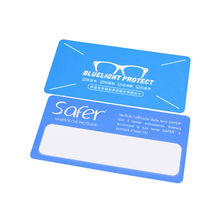 Тестовая карта для линз Blu-ray ЖК-датчик температуры обесцвечивания УФ-тест-карта может быть напечатана с логотипом