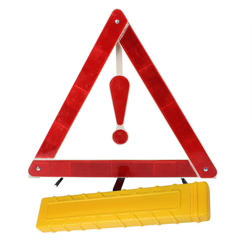 Car emergency supplies exclamation mark tripod car reflective warning sign tripod car warning triangle stand