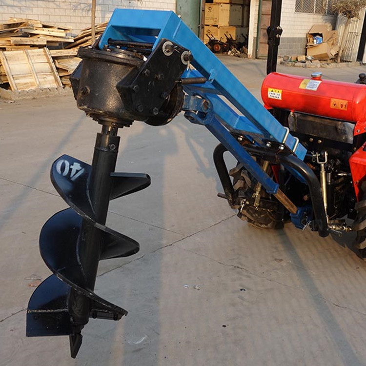 栽树挖坑机挖树坑 价格拖拉机带植树挖坑机刨坑机农业质保一年