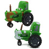 Green transport, children's metal tractor, cartoon realistic toy, Birthday gift