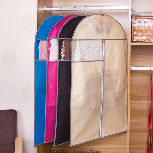 Breathable fur coat dust cover, mink cloth garment dust cover, coat organizer bag, wedding dress storage bag, logo