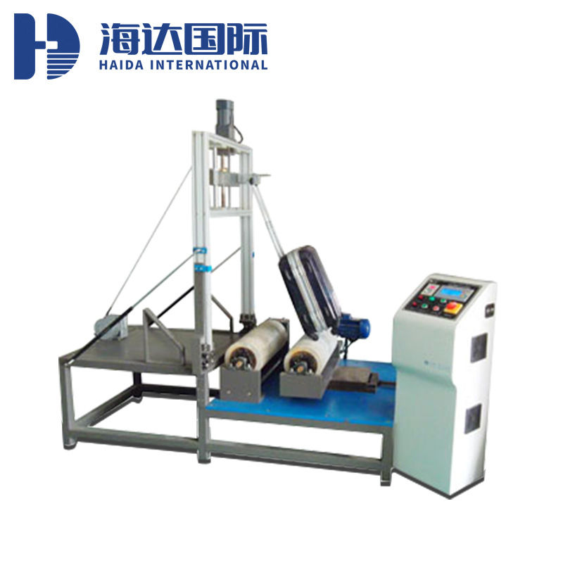 箱包双辊轮式行走颠簸测试仪 箱包检测 轮子冲击振荡磨损试验机