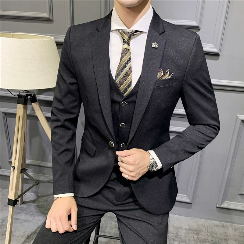Комплект, классический костюм для отдыха, платье, slim fit, корейский стиль, комплект из 3 предмета
