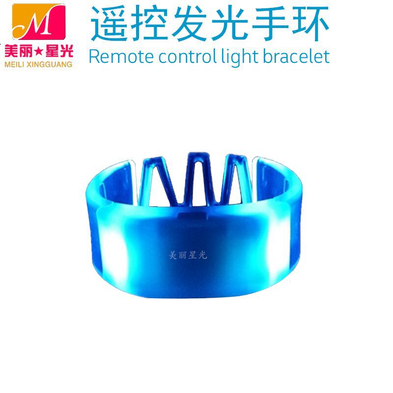 Pulsera luminosa de concierto al por mayor de fábrica Pulsera luminosa LED de grupo de cambio de color de control remoto unificado en el sitio