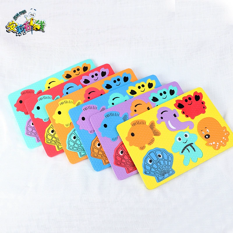 EVA Морские животные головоломки игрушки дети головоломки головоломки пены коврик противоскользящий безвкусный творческий