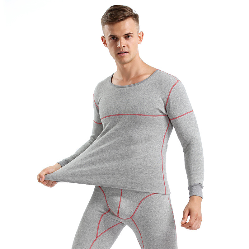 man keep warm Underwear winter man thickening Plush T-shirts Autumn coat Long johns Warm clothing suit factory wholesale
