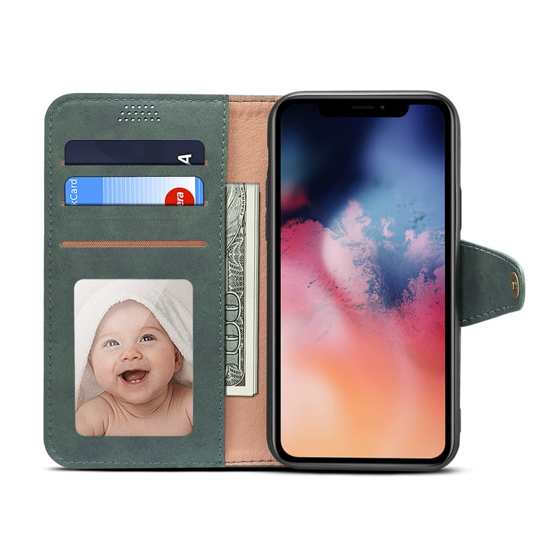 Apple, совместимый матовый iPhone 11, кожаный полиуретановый складывающийся чехол для мобильного телефона, защитная крышка, 5 дюймов