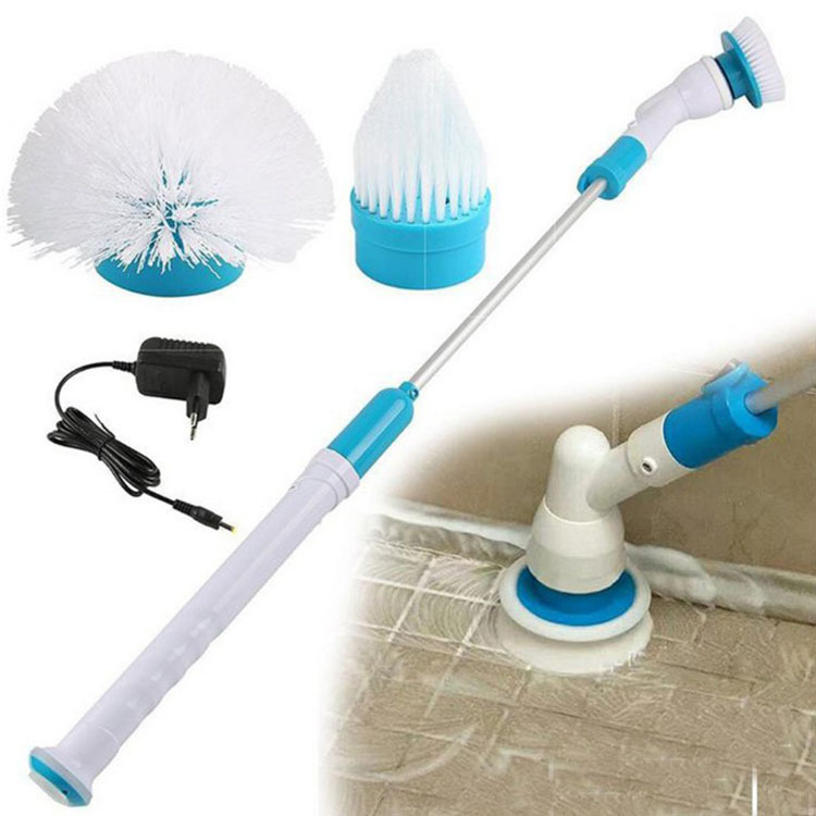 Multifunctional Electric Housework Long Handle Housework Bathroom Floor Tile Floor Cleaning Brush Hurricane Rotating Scrubber