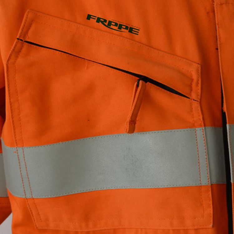 厂家直供 多口袋棉锦防静电阻燃工作服 阻燃防护连体服 防火服