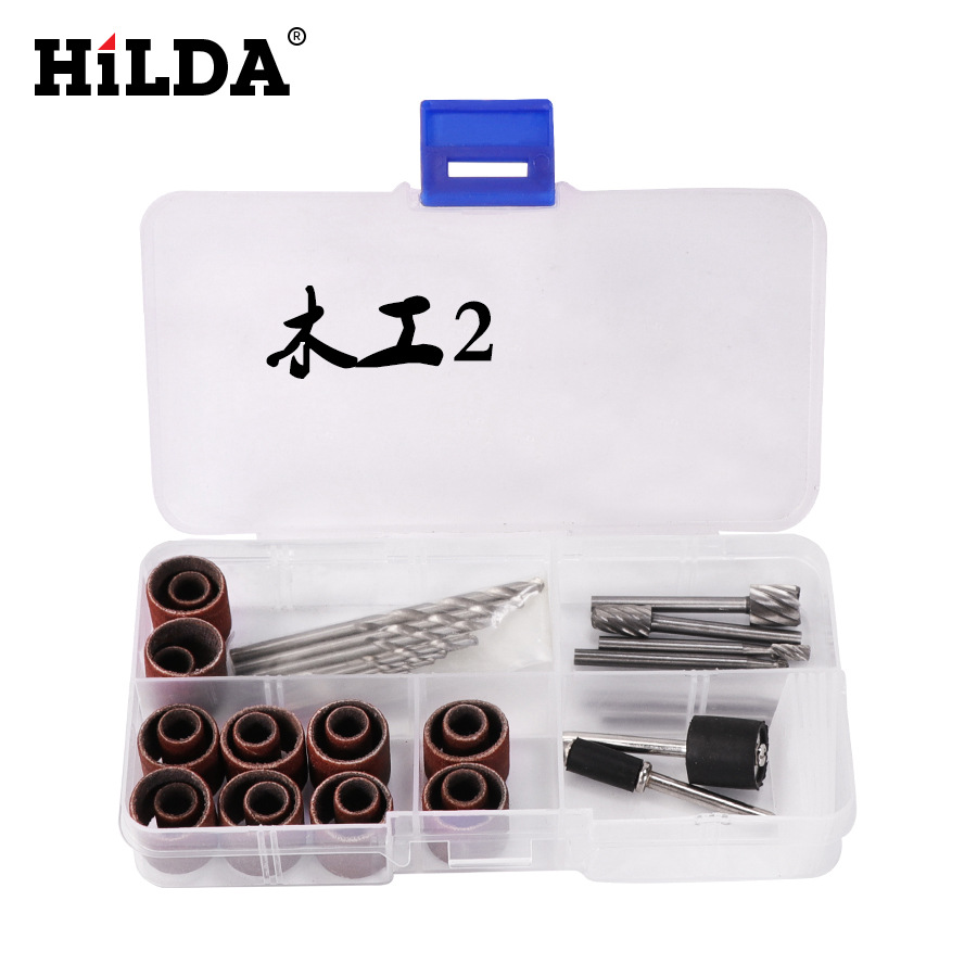 Directo de fábrica Hilda accesorios de molienda eléctrica traje de cabeza de molienda eléctrica cepillo de alambre cabeza de molienda de piedra Paquete de cabeza de molienda de diamante