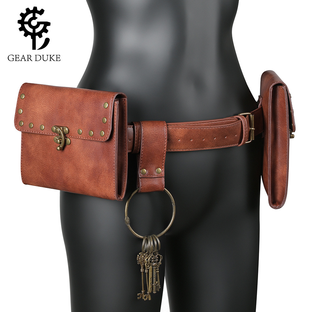Riñonera Retro para Mujer, Piel PU, Multiuso, para Uso Diario y Aire Libre