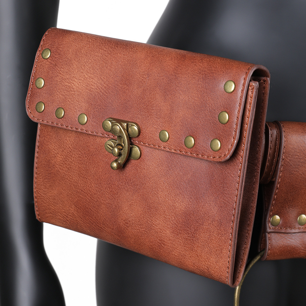 Riñonera Retro para Mujer, Piel PU, Multiuso, para Uso Diario y Aire Libre