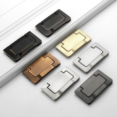 免打孔抽屜拉扣暗藏平拉手簡約風格隱形衣櫃門把手榻榻米平裝拉環