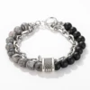 ZJ2260 Map Stone Chain Black Fruits