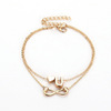 Fashionable universal ankle bracelet with letters, European style, English letters, suitable for import