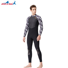 New 3MM Couples Diving Suit for Men and Women, Thick and Warm Winter Outdoor Snorkeling and Surfing One-piece Long Sleeve Jellyfish Suit