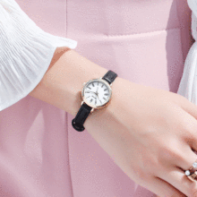 法国小众珂紫kezzi手表女学生ins风简约气质小表盘森系轻奢女表