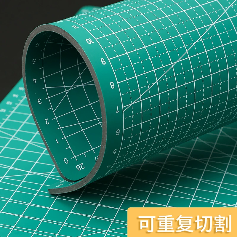 Cutting mat, mouse, green pack PVC, A4