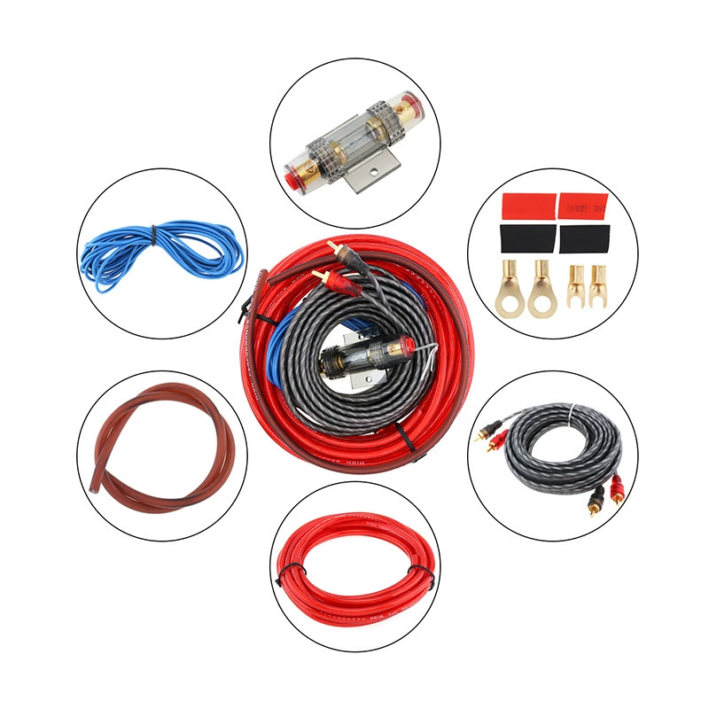 Чистая Медь 8 квадратных метров автомобильный аудиоусилитель сабвуфер кабель модификация автомобиля шнур питания провод 8GA