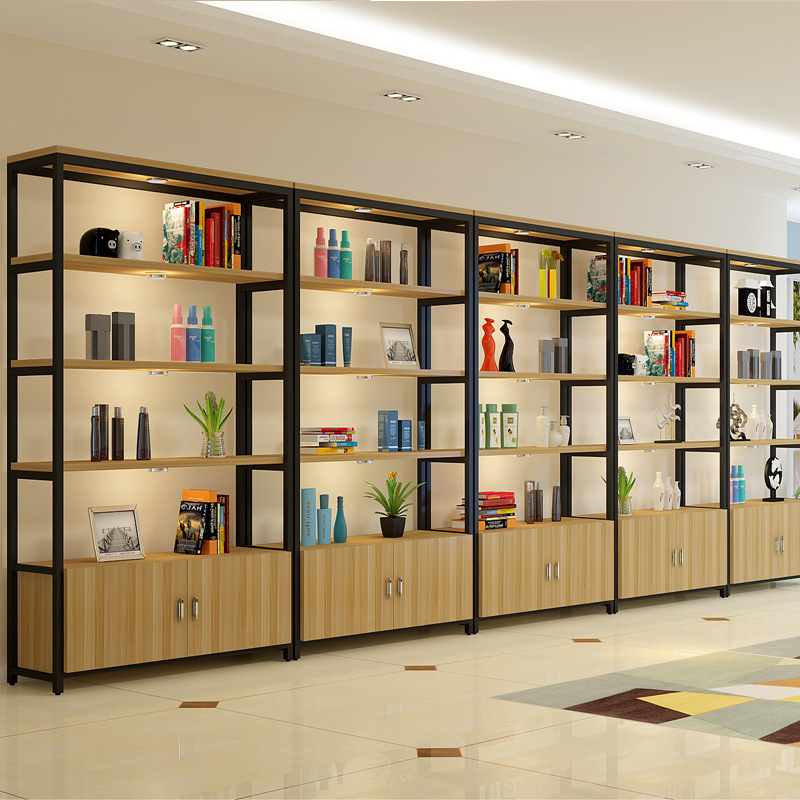 超市货架便利店单面零食化妆品置物架展会产品样品展示架多层批发