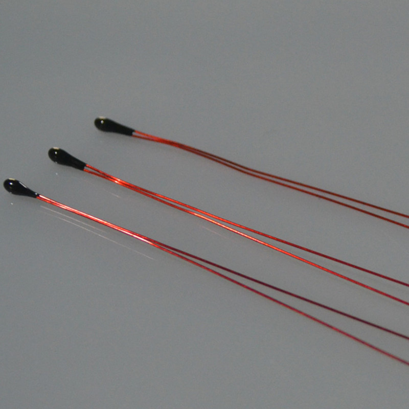 热敏电阻10K3950测温传感器PVC漆包线,小黑头封装