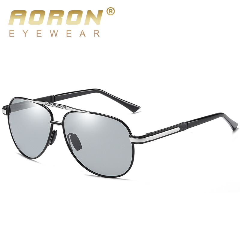 Polarized discoloration sunglasses metal sunglasses flying traveler…