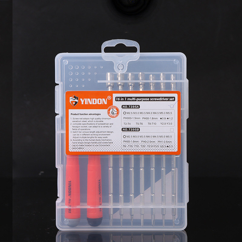 16-en-1 teléfono móvil computadora reloj reparación destornillador traje ciruela Cruz multi-función conjunto