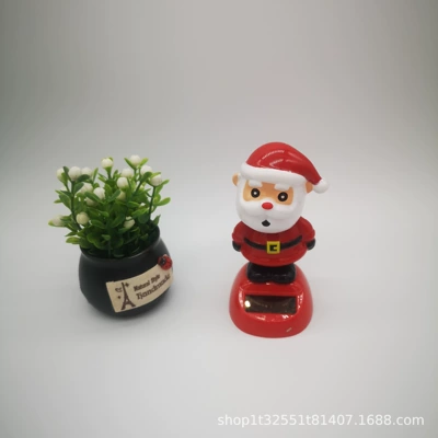 Solar Christmas Series Doll Car ornaments - santa-claus-2