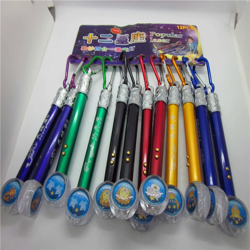 Новый лазерный детектор денег четыре-в-одном функция привела оптовые практические подарки 5 юаней магазин детей светящиеся