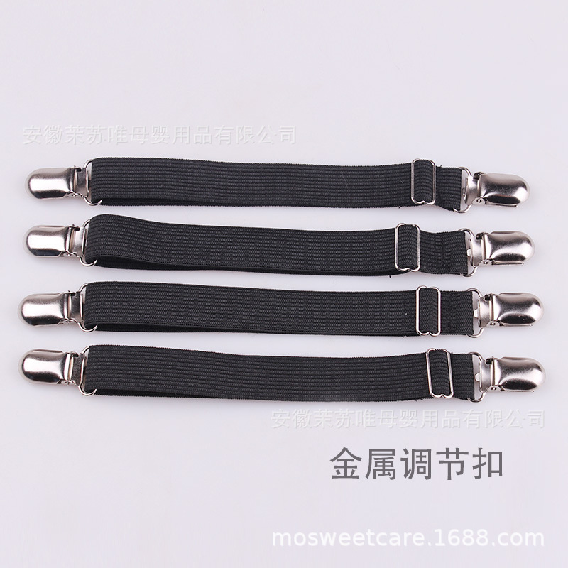 Soporte de hoja de cama de dos extremos soporte de hoja de sofá cama ajustable mantel cinturón de fijación anti-Funcionamiento hebilla de fijación antideslizante