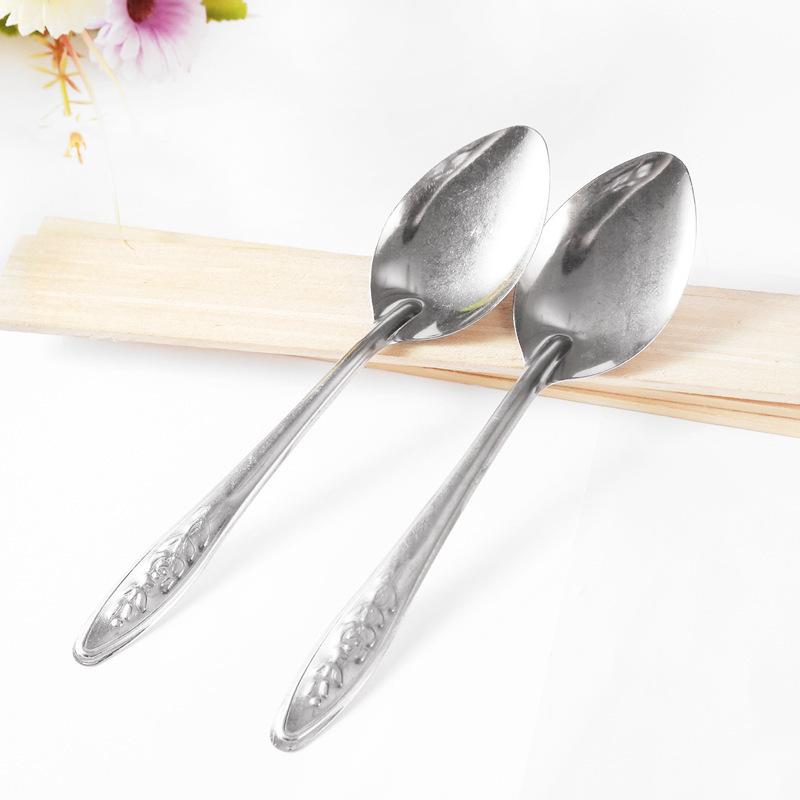 Stainless Steel Watermelon Spoon Children's Spoon Portable Long-Handled Spoon Canteen Spoon Selling Watermelon Gift