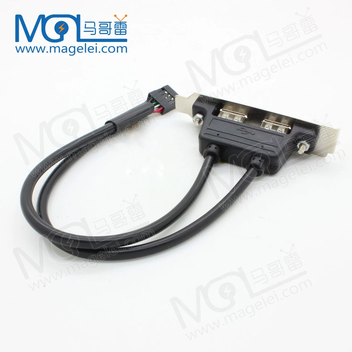 [USB2.0 панельный кабель, материнская плата USB-удлинитель, 2 порта мини-корпус, USB двойной панельный кабель]