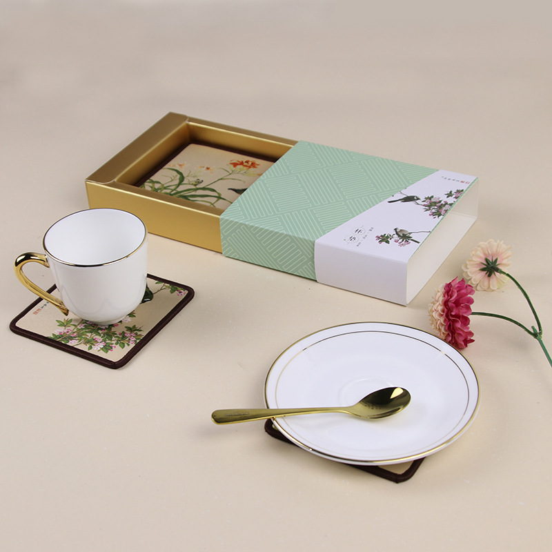 제조 업체 공급 관광 문화 및 창조적 인 선물 중국식 궁전 꽃과 새 실크 아트 코스터 placemat 차 매트 단열 매트