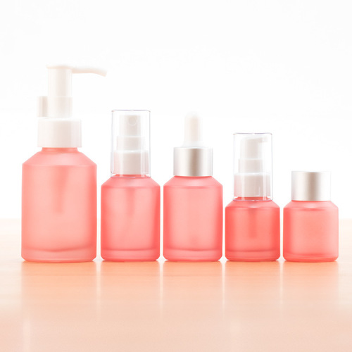 Glass skincare cosmetic travel sample bottles, squeeze bottles, water, lotion, foundation, dropper bottles, mist bottles