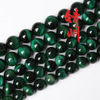 Green round beads, accessory handmade, wholesale