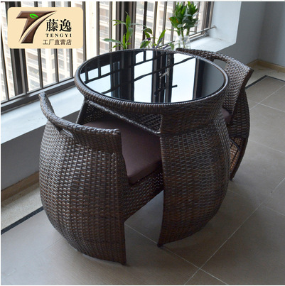 다크 브라운 업그레이드 (1 테이블 2 의자)