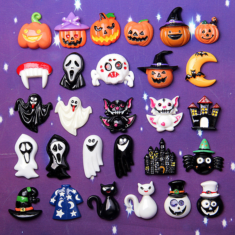 New Resin Accessories Halloween Pumpkin Skull Ghost DIY Ghost Festival Jewelry Accessories Mobile Phone Case Hair Accessories Material New Resin Accessories Halloween Pumpkin Skull Ghost DIY Ghost Festival Jewelry Accessories Mobile Phone Case Hair Accessories Material