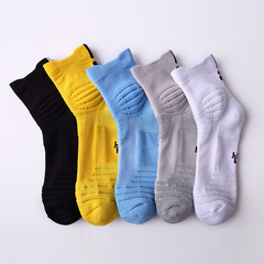 外貿跨境學生加厚精英運動襪子男士吸汗中筒專業毛巾底防滑籃球襪