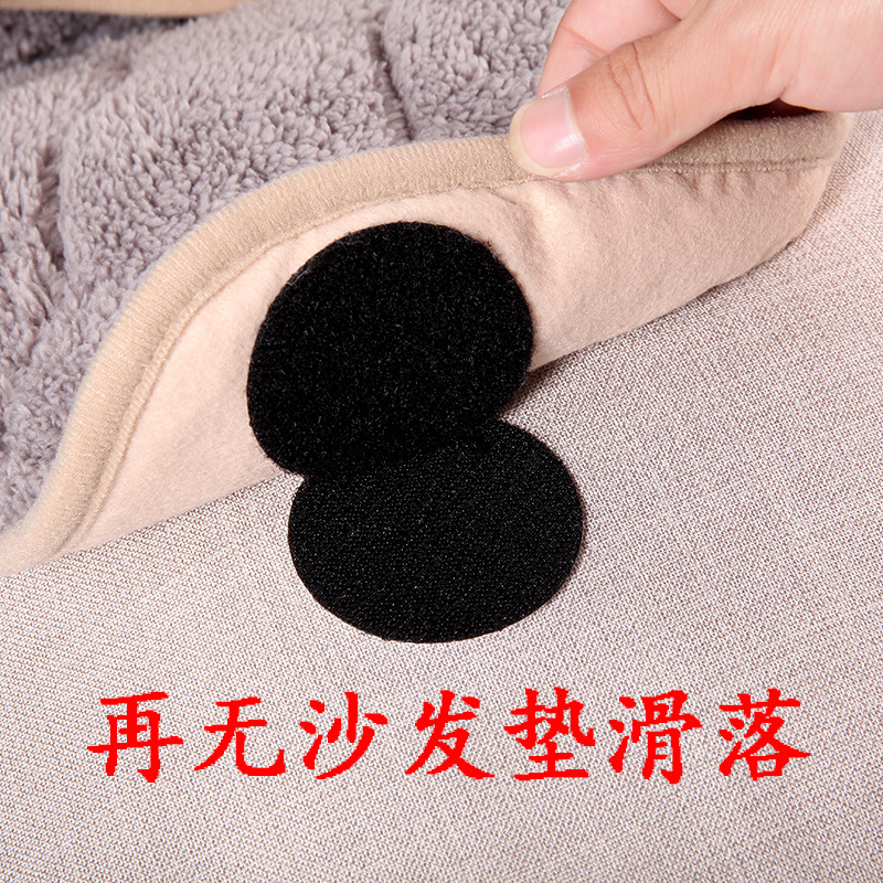 Fijador de cojines de sofá con cinta mágica para evitar que las sábanas y las edredones se deslizan de la cama, fijador de cojines de sofá seguro y sin agujas para evitar movimientos con cierre adhesivo.