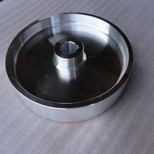 推荐砂带机配件主动电机轮全铝材质辅助调偏装置胶轮太阳轮平面轮