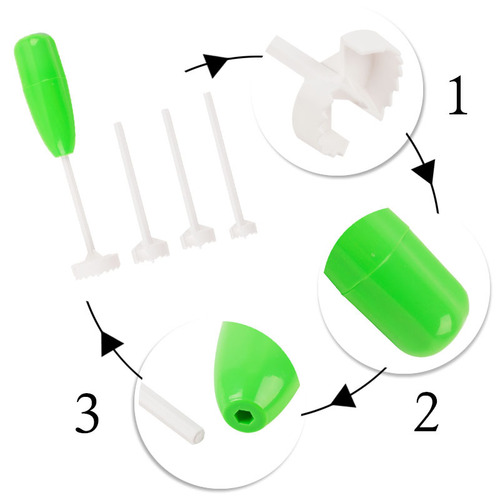 Vegetable corer, vegetable and fruit hollower, fruit multi-functional plastic corer, kitchen gadgets, hole corer