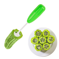Vegetable corer, vegetable and fruit hollower, fruit multi-functional plastic corer, kitchen gadgets, hole corer